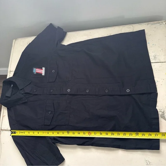 Harley Davidson Black 1 USA Mens Button Down Shirt  - Medium - Picture 8 of 8